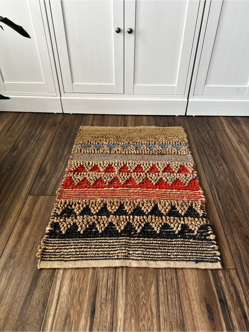 Handwoven Chunky Jute Rug 3’ x 2’ NEVER USED!